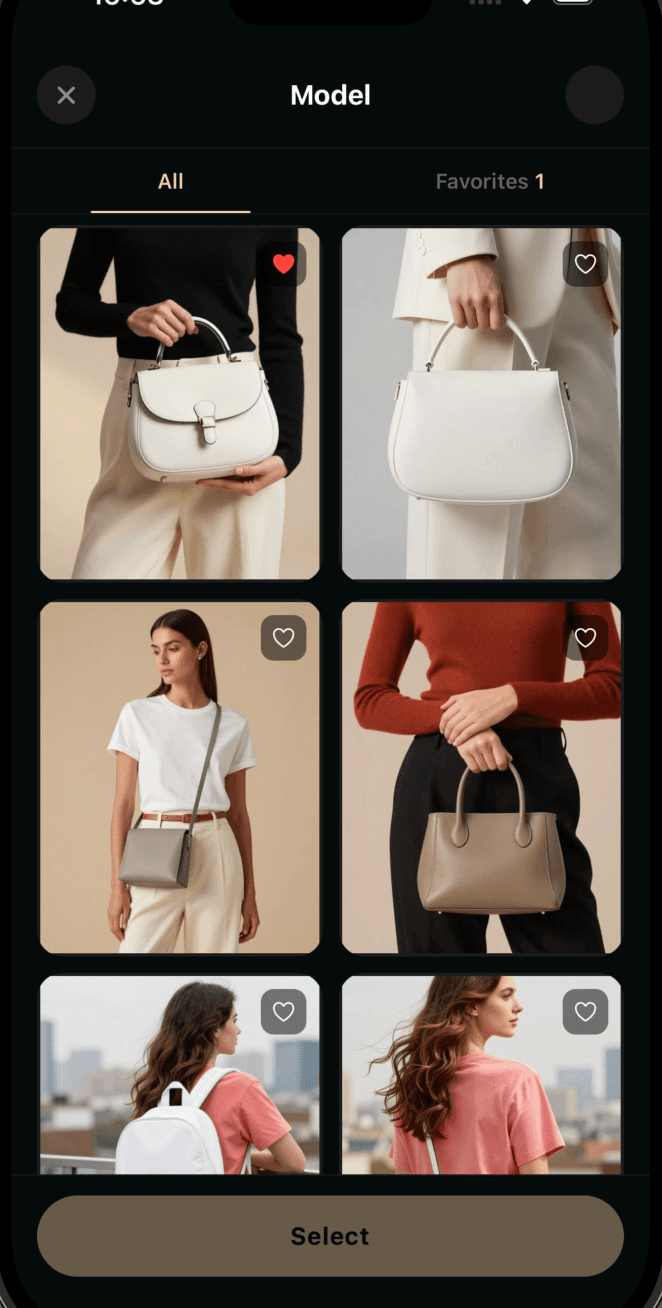 Bag — on model
