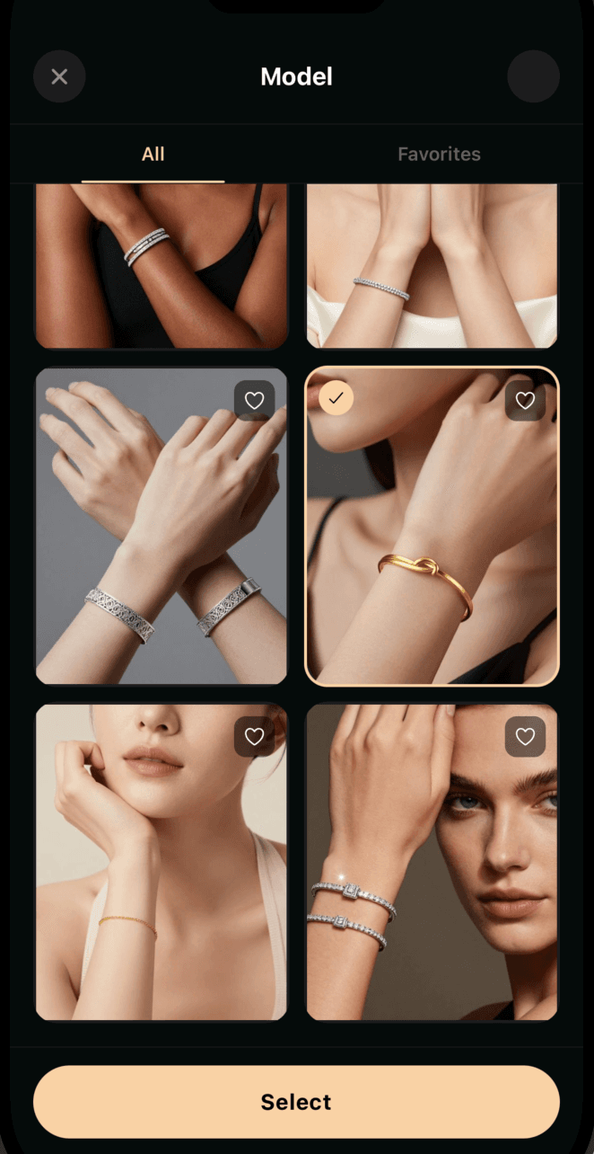 Bracelet — on model