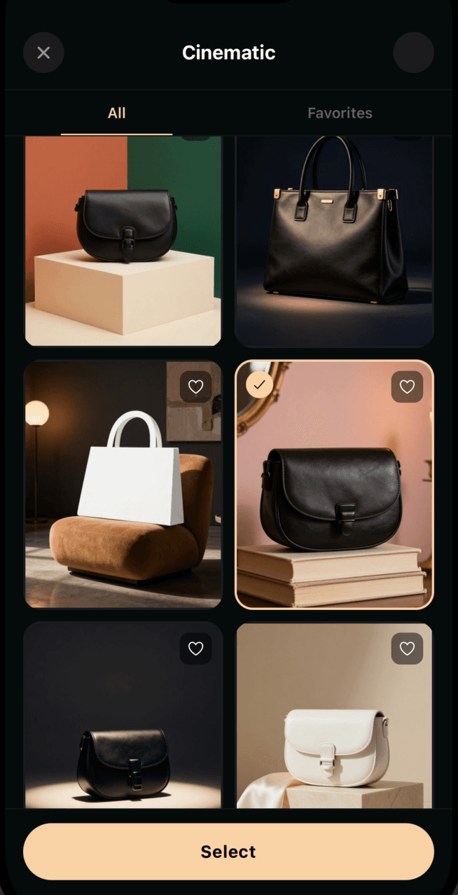 Bag — in scene