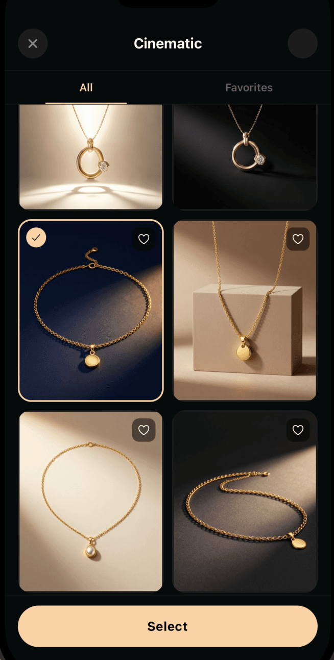 Necklace — in scene