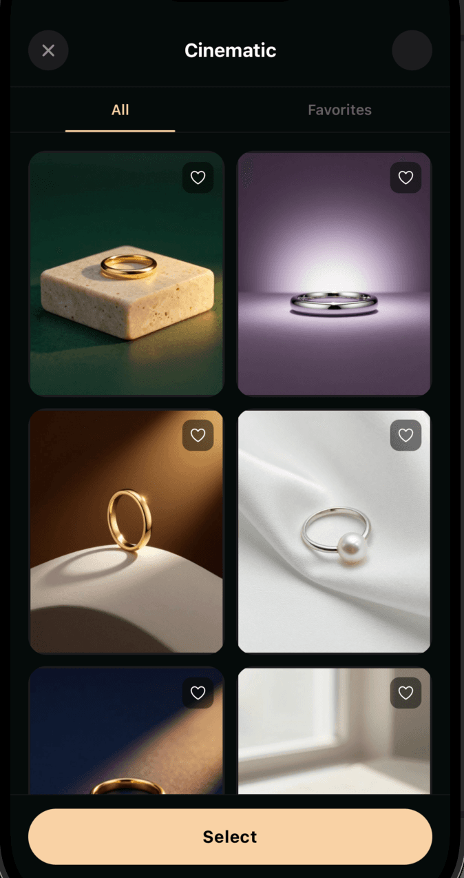 Ring — in scene