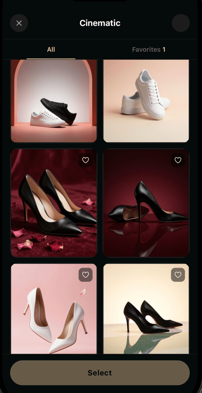 Footwear — in scene